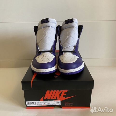Air Jordan 1 Retro High Court Purple White 10US