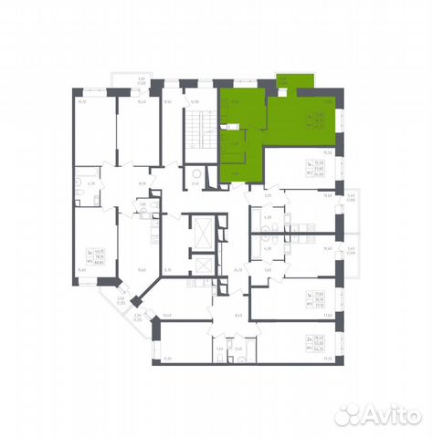 1-к квартира, 40.2 м², 4/17 эт.
