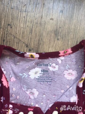Платье Carter’s новое,18m Платье Carter’s новое,18m