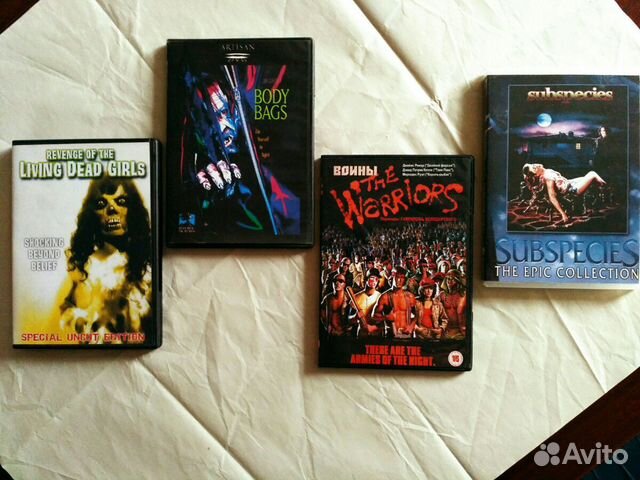 DVD ужасы и боевик