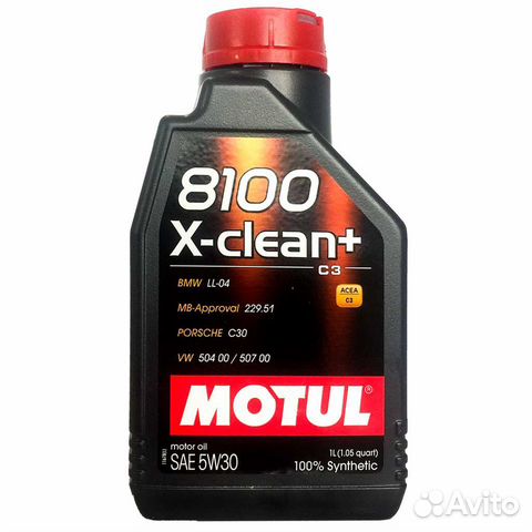 Моторное масло Motul 8100 X-clean+ 5W30 (1л) Моторное масло Motul 8100 X-clean+ 5W30 (1л)