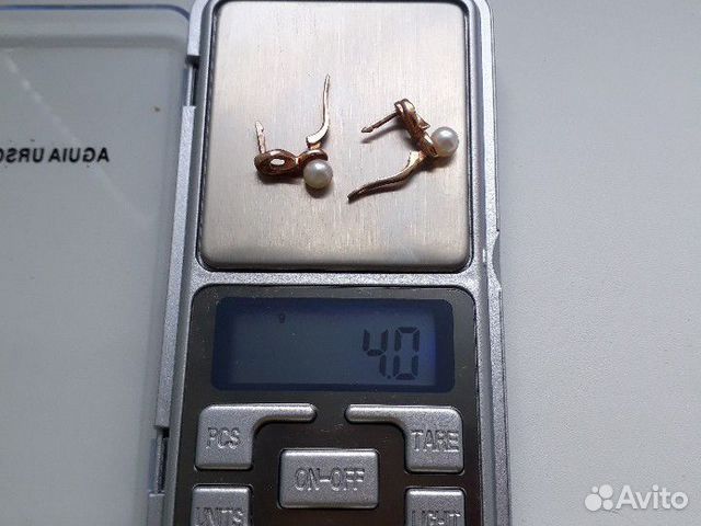 Золотые серьги с жемчугом