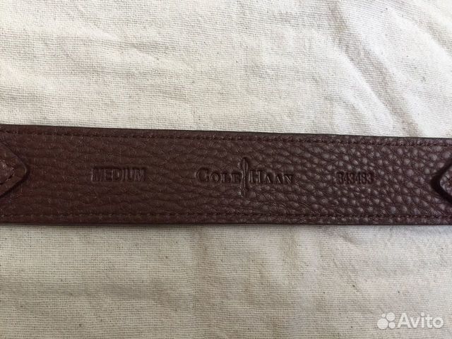 Коричневый кожаный ремень Cole Haan Коричневый кожаный ремень Cole Haan