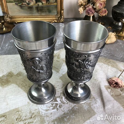 2 Бокала (кубка) для вина (пива). Охота. 350 мл