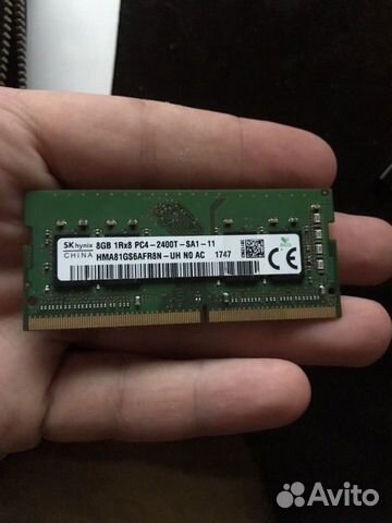 Ddr4 so-dimm 8gb 2400 2шт