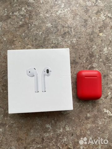 Airpods красные оригинал полный комплект Airpods красные оригинал полный комплект