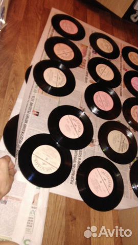 Виниловые диски 42 штуки на поделки