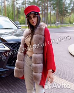 Кардиган с мехом