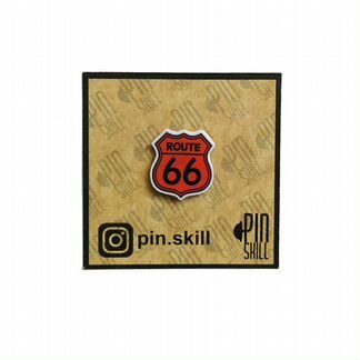 Пин Route 66 дорожный знак