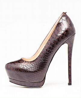 Коричневые кожаные туфли