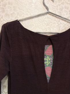 Платье длинное трикотажное