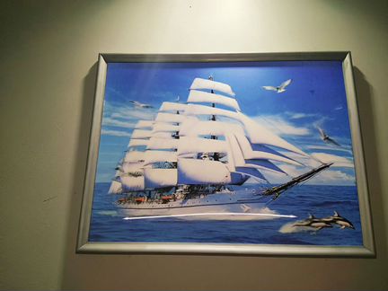 Постер 3D в рамке