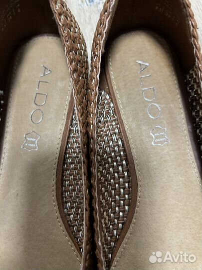 Балетки Aldo 38 кожа плетеные нарядные