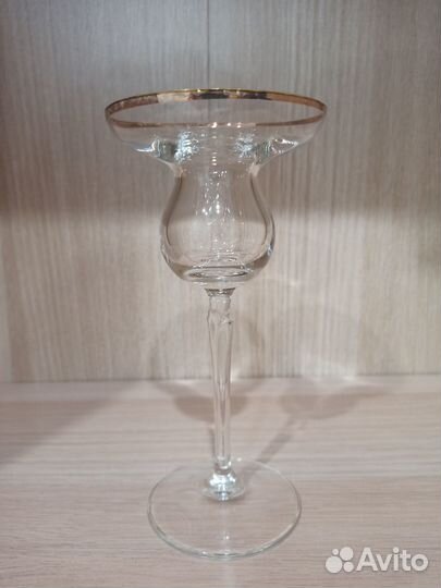 Подсвечник из богемского стекла.Чехия