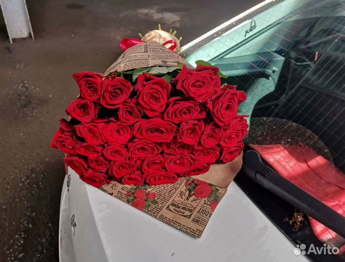 101 роза с доставкой, букет роз с доставкой