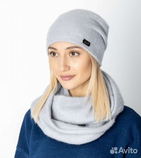 Комплекты (шапка + снуд) новые