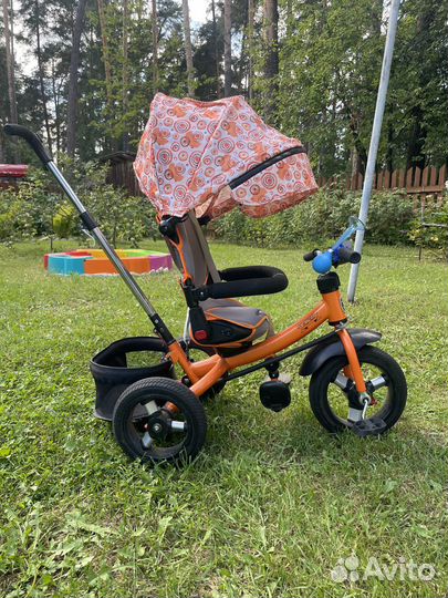 Трехколесный велосипед с родительской ручкой