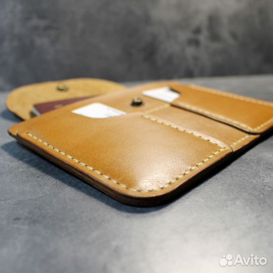 Обложка для документов натуральная кожа