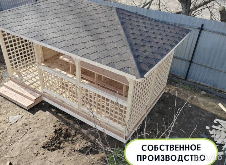 Деревянные беседки для дачи