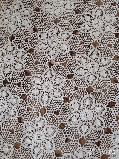 Вязаная скатерть крючком