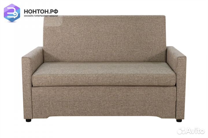 Диван выкатной Виктория-5 с кантом темно-бежевый