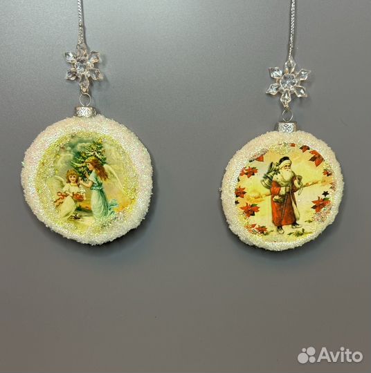 Новогодние игрушки ручной работы на ёлку