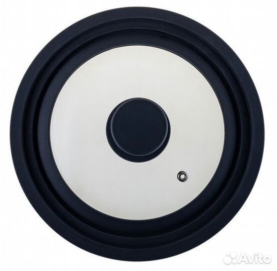 Крышка стеклянная универсальная с силиконовым обод