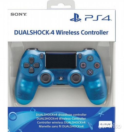 Dualshock 4 прозрачный синий