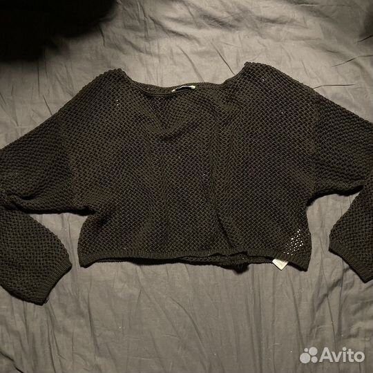 Свитер сетка укороченный