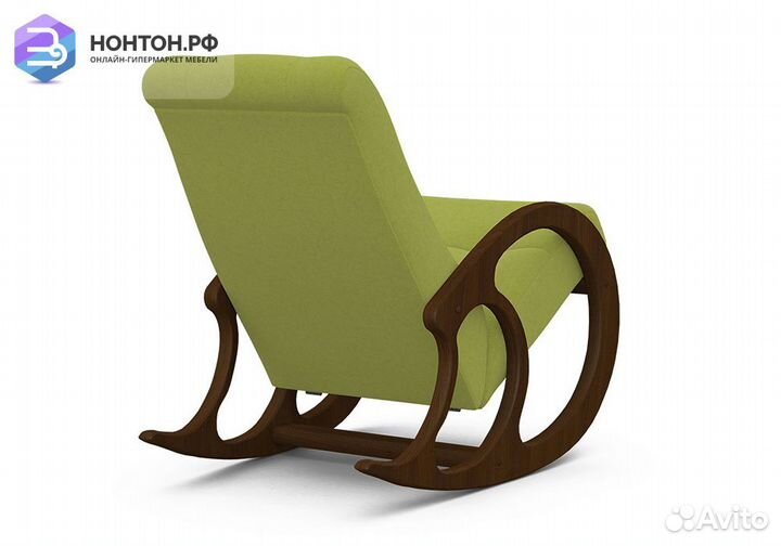 Кресло-качалка оливковое