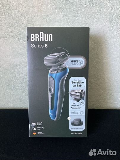 Бритва Braun S6 61-B1200s SensoFlex, Wet&Dry