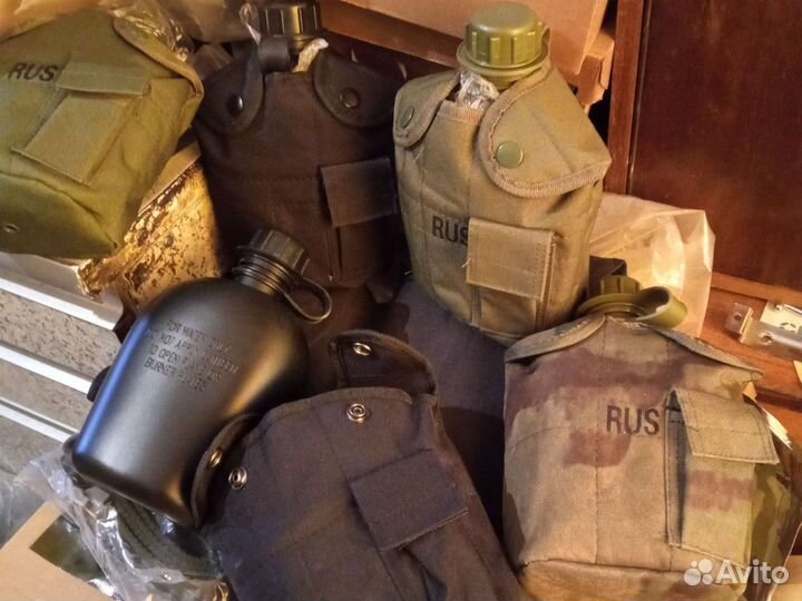 Фляжка с котелком в чехле