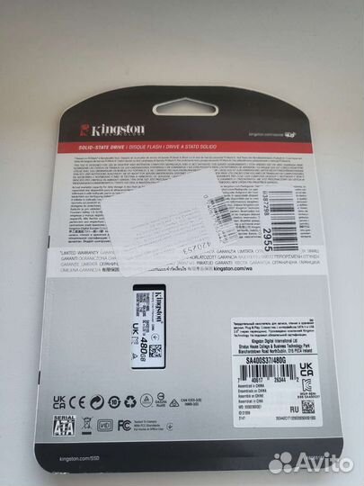 SSD Kingston 480gb новый