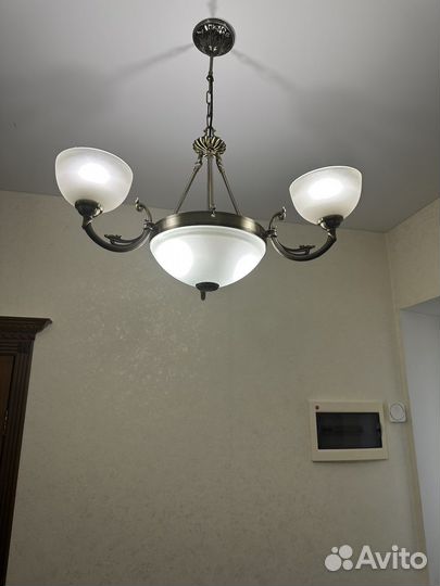 Люстра латунь