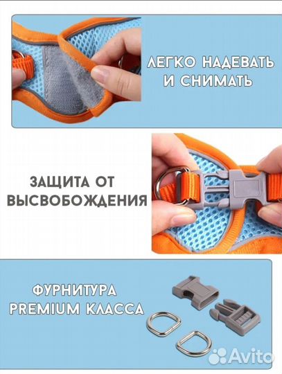 Шлейка для маленькой собаки или кошки