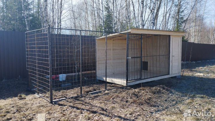 Вольер для собак с выгулом W-17-21
