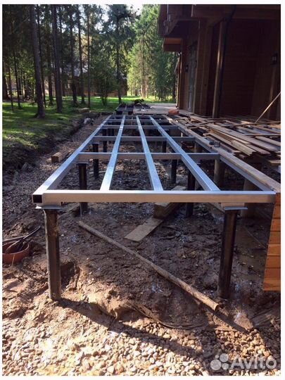 Винтовые сваи. Реконструкция фундамента