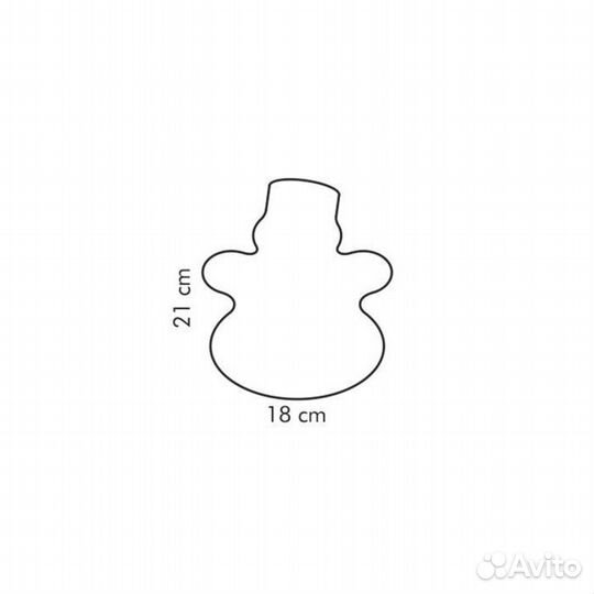 Форма для выпечки Tescoma Delicia Снеговик