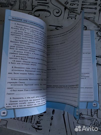 История рабочая тетрадь 8 класс