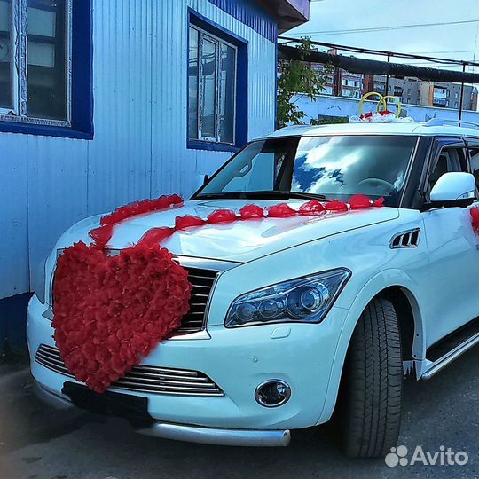 Украшение на авто для свадьбы