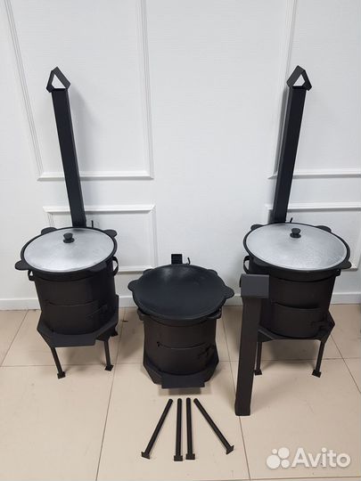 Казан чугунный с Печкой с Подарками