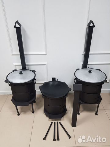 Казан чугунный с Печкой с Подарками