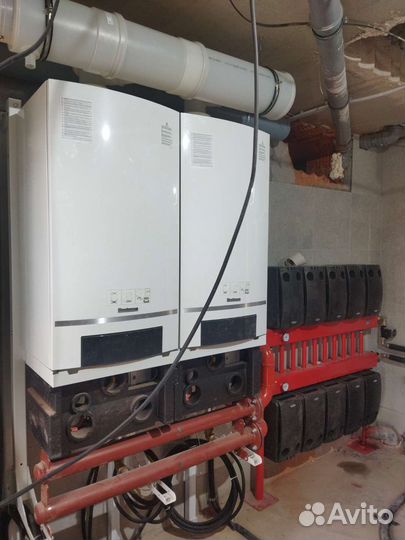 Монтаж отопления, котлов, водоснаб