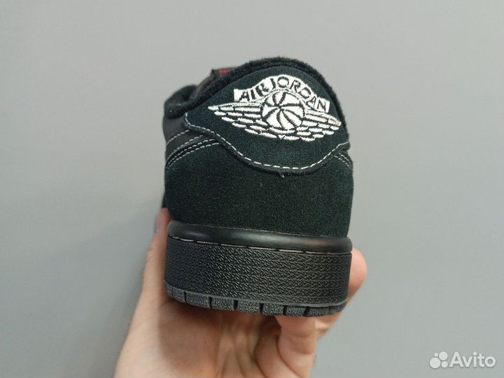 Кроссовки Nike air Jordan 1 Travis Scott black