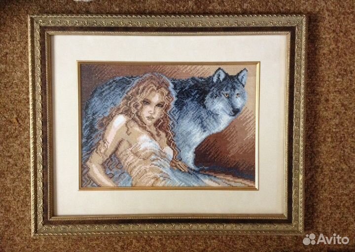 Вышитая крестиком картина 
