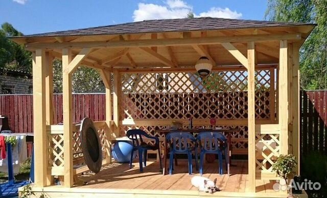 Дачная беседка в японском стиле 3х4м без предоплат