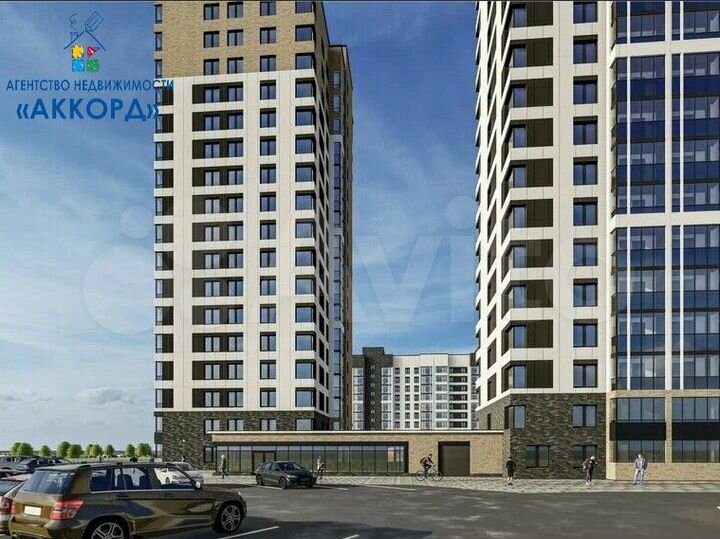 1-к. квартира, 37,1 м², 12/17 эт.