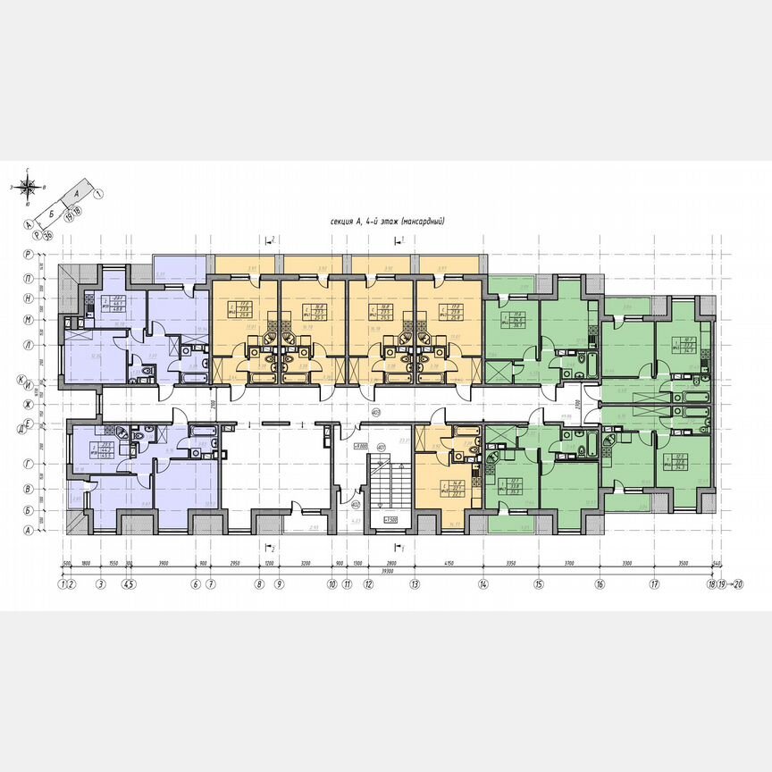 1-к. квартира, 36,8 м², 4/4 эт.