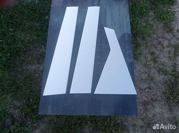 Накладки на стойки дверей Санта Фе хром