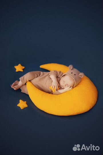 Реквизит для фотосессии новорожденных Луна и Лама